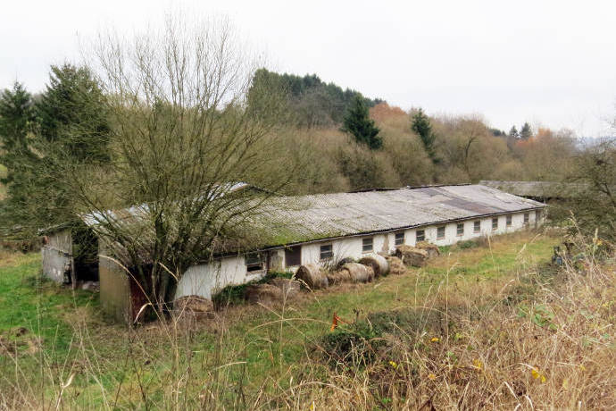 vor dem Abriss, vom gleichen Standort aus aufgenommen